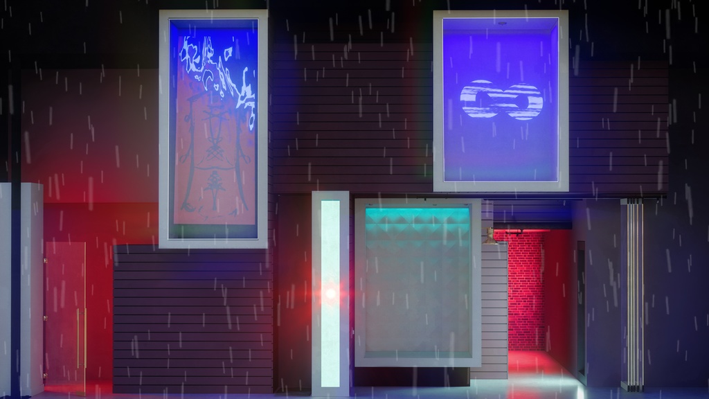 Background Images vtuber向け【Free動く配信背景】しきい値空間