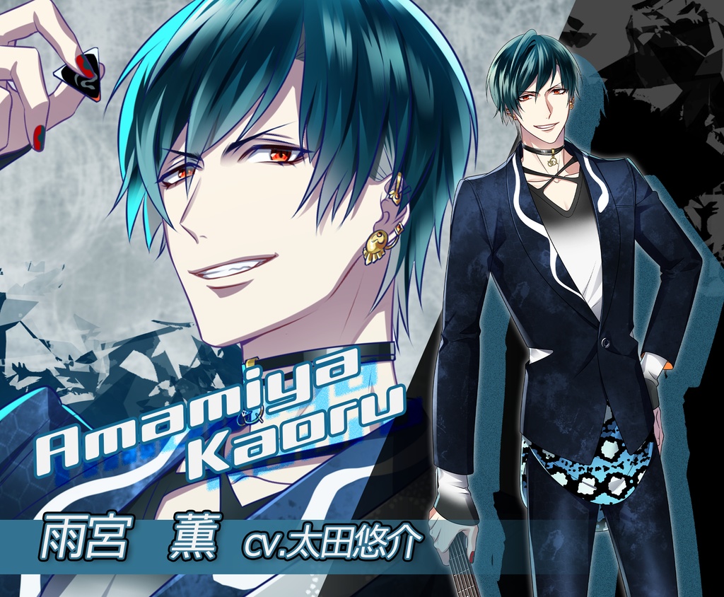 Brighter-雨宮薫- 缶バッチ(丸)