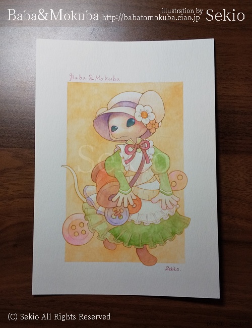 【原画】ねずみの女の子