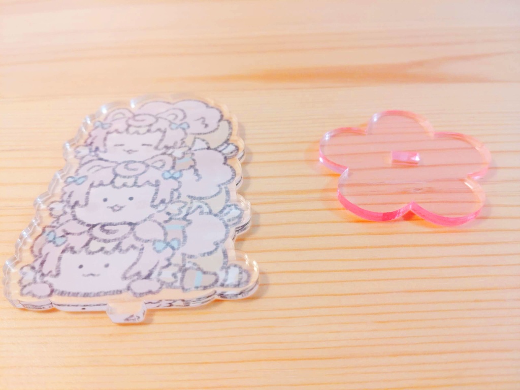 きゃわわぽみ3段タワーアクスタ(おはなの土台)