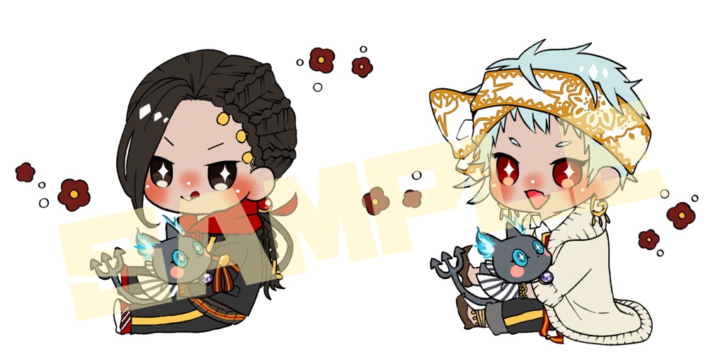 グリムと一緒シール(スカラビア)