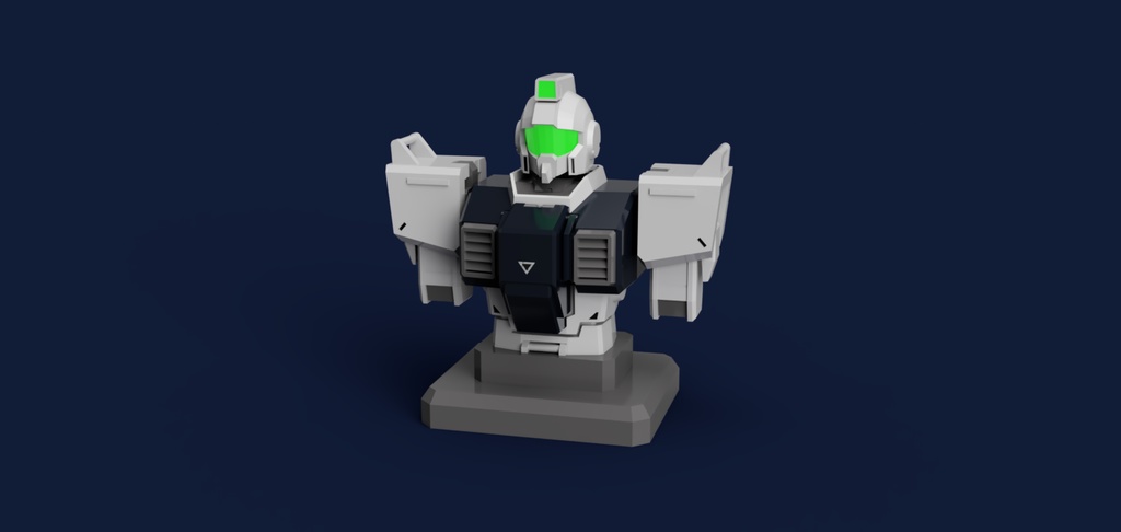 GM GROUND TYPE BUST ペーパークラフト