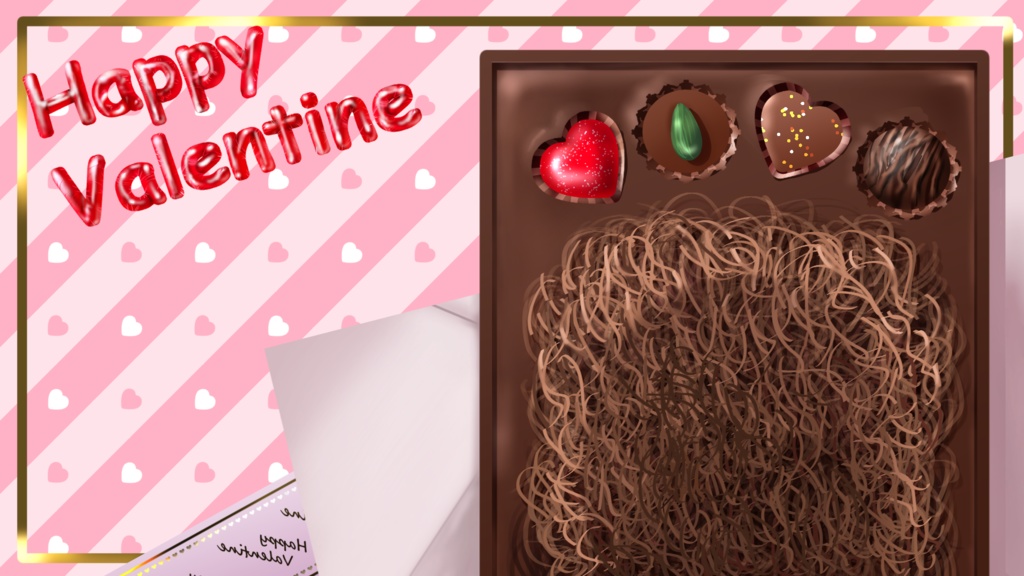 【フリー素材】バレンタイン配信素材セット