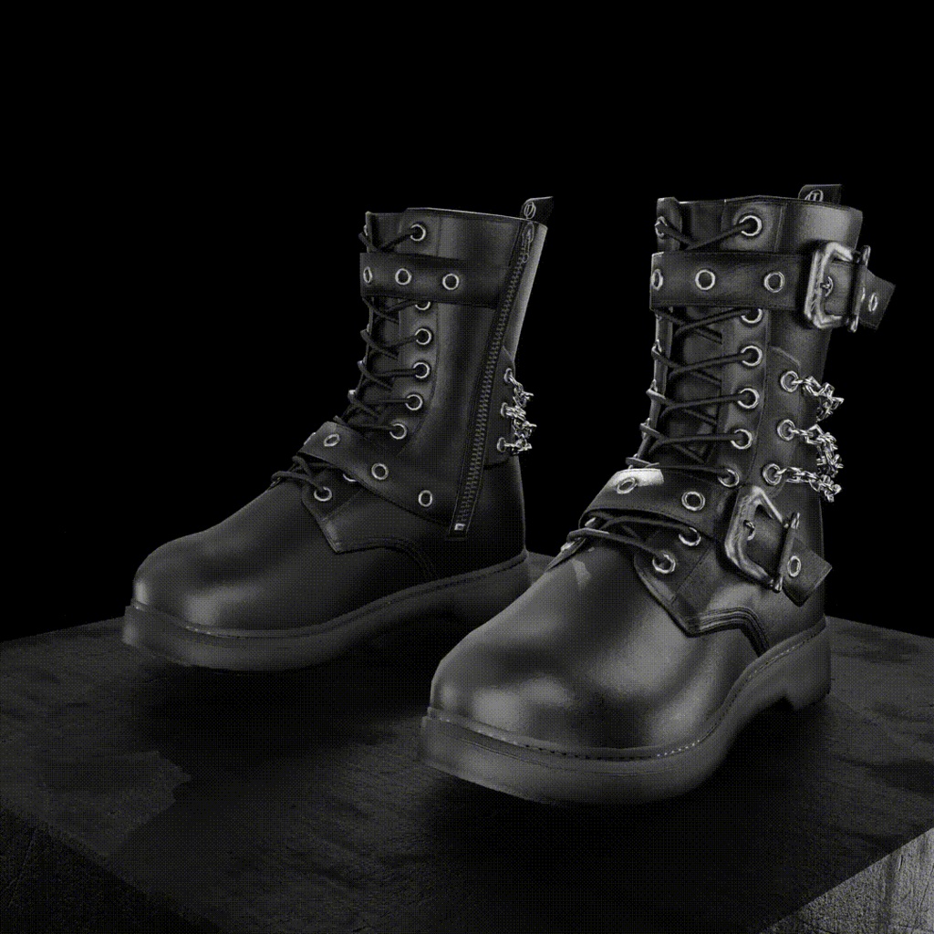 OD Techwear Rangers | Ankle boots | Shoes | 3D Asset | Commercial/Personal License