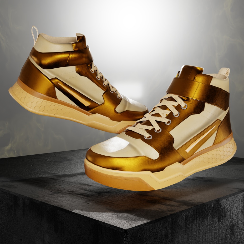 OD Techwear ハイトップ | バスケット | シューズ | 3Dアセット | VRC対応 | 商用/個人ライセンス