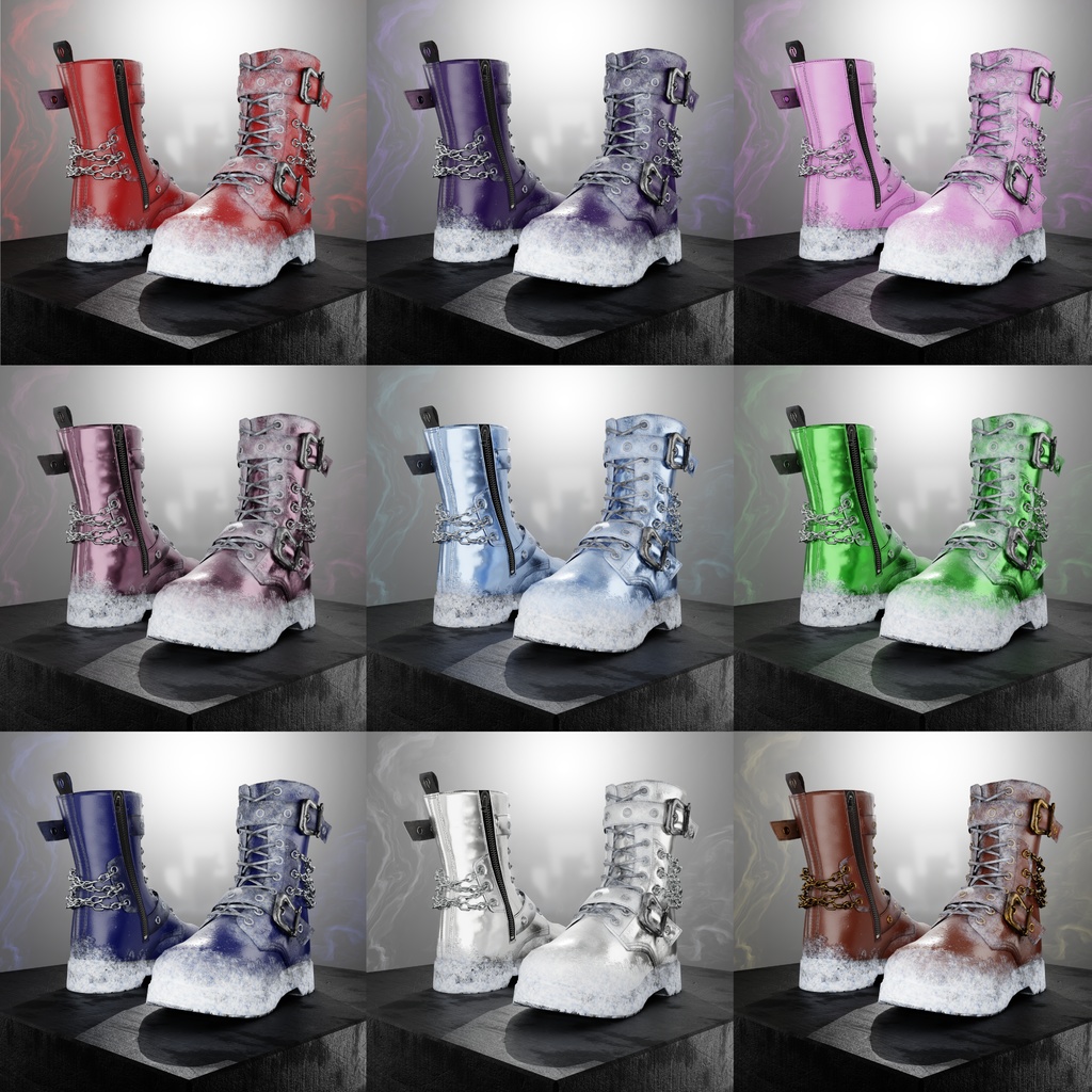 OD Techwear レンジャーズ テクスチャパック – 氷と雪 | クリスマス | アンクルブーツ | シューズ | 3Dアセット | 商用/個人ライセンス