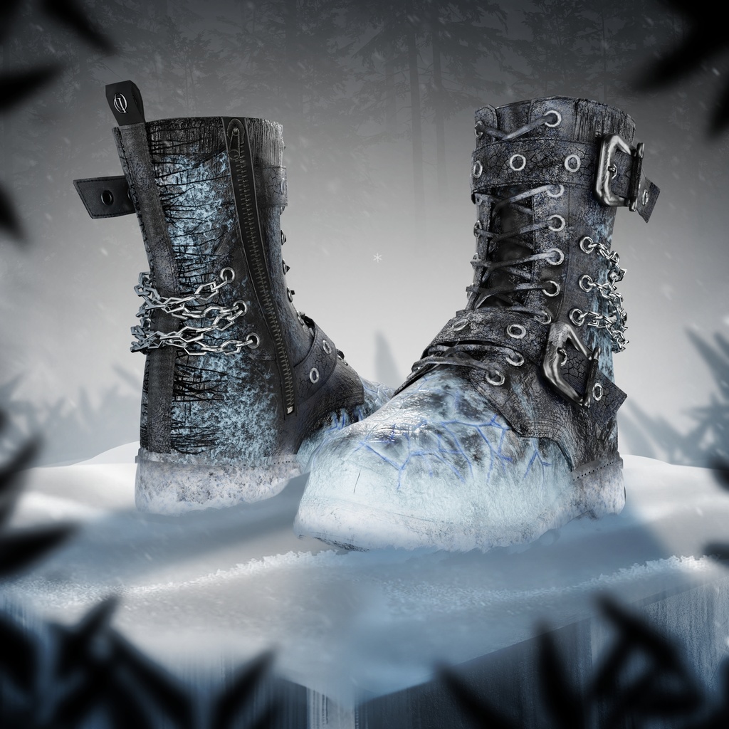 OD Techwear レンジャーズ テクスチャパック – 氷と雪 | クリスマス | アンクルブーツ | シューズ | 3Dアセット | 商用/個人ライセンス