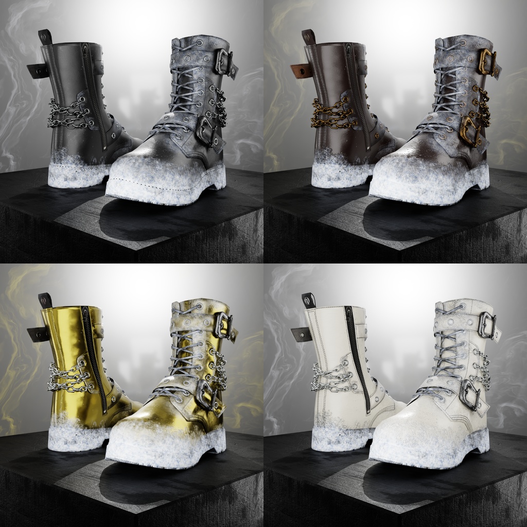 OD Techwear レンジャーズ テクスチャパック – 氷と雪 | クリスマス | アンクルブーツ | シューズ | 3Dアセット | 商用/個人ライセンス