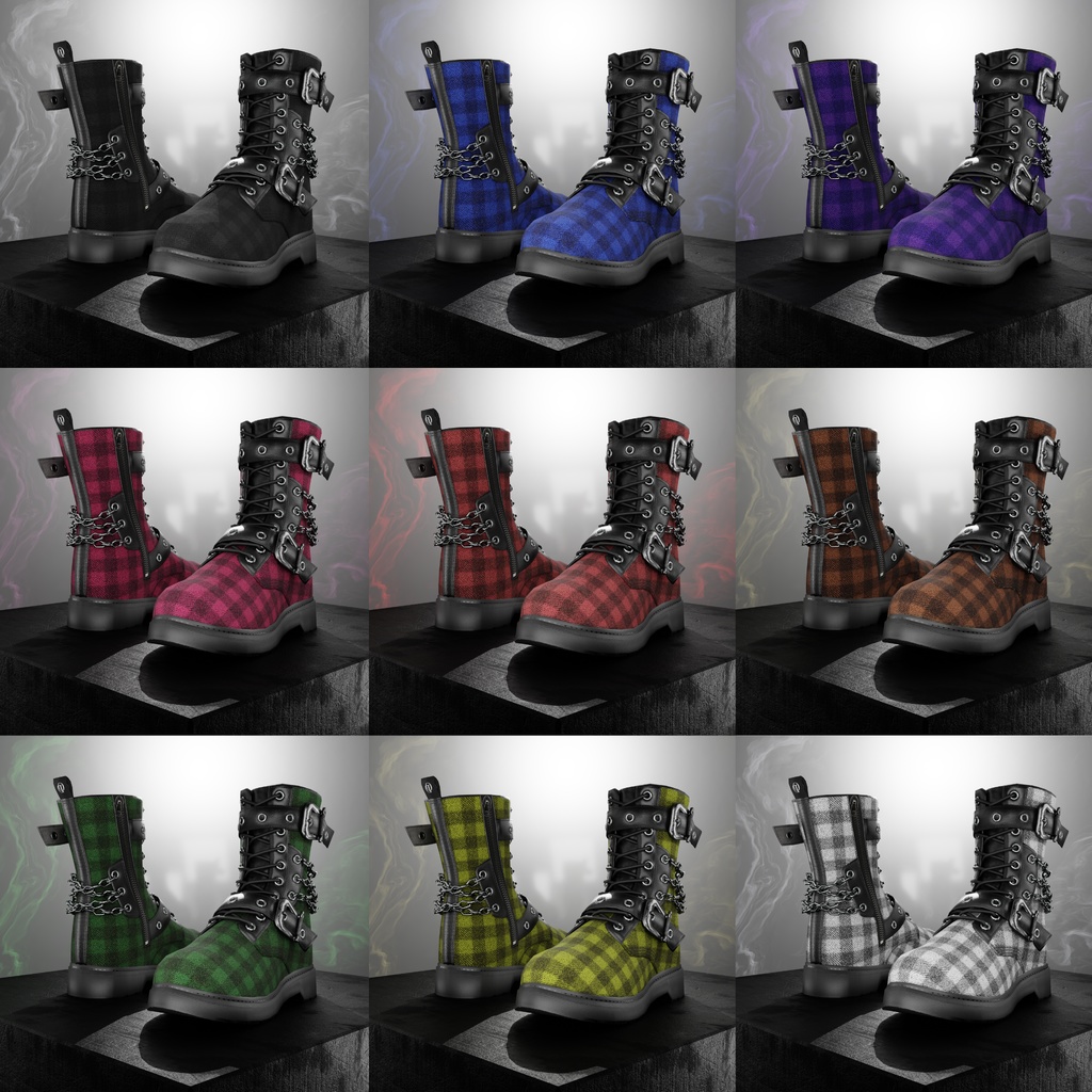 OD Techwear Rangers テクスチャパック – オーナメント & シャラント クリスマス | アンクルブーツ | シューズ | 3D アセット | 商用/個人ライセンス