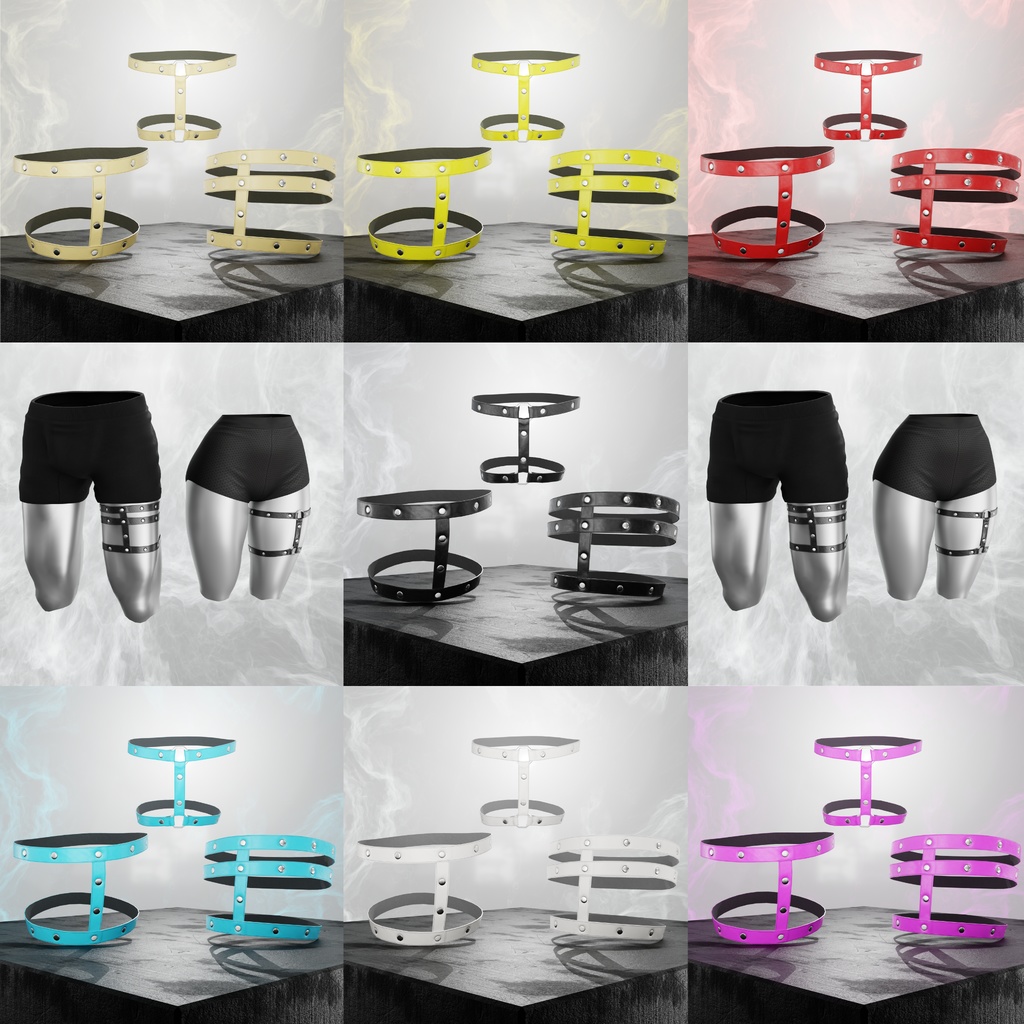 OD Thigh Strap | FREE IN DISCORD | VRC Ready | Techwear | 3D Asset | Leather | Commercial/Personal License