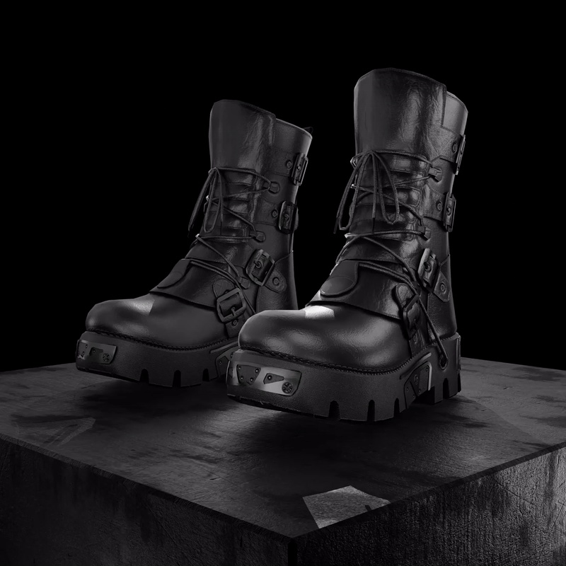 OD Boots Combat | レンジャーズテックウェア | シューズ | 3Dアセット | 商用/個人ライセンス