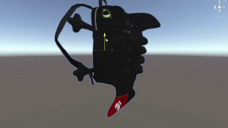 OD Dragonet Backpack | バッグ | 歯なし | VRC対応 | 3Dアセット | 商用/個人ライセンス