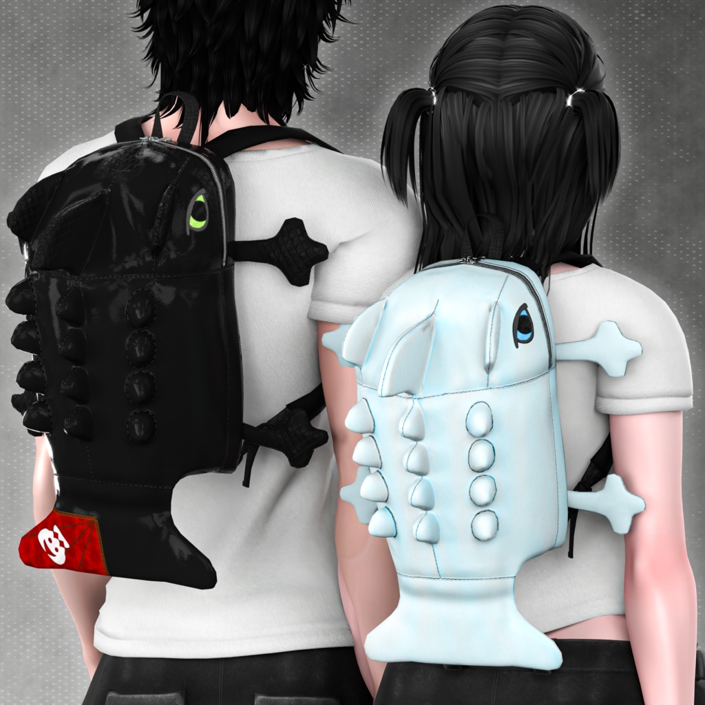 OD Dragonet Backpack | バッグ | 歯なし | VRC対応 | 3Dアセット | 商用/個人ライセンス