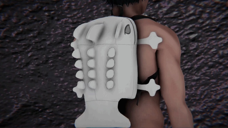 OD Dragonet Backpack | バッグ | 歯なし | VRC対応 | 3Dアセット | 商用/個人ライセンス