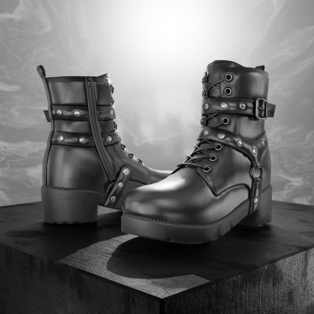 OD Ankle Boots Techwear | Rangers Techwear | Shoes | 3D Asset | Commercial/Personal License