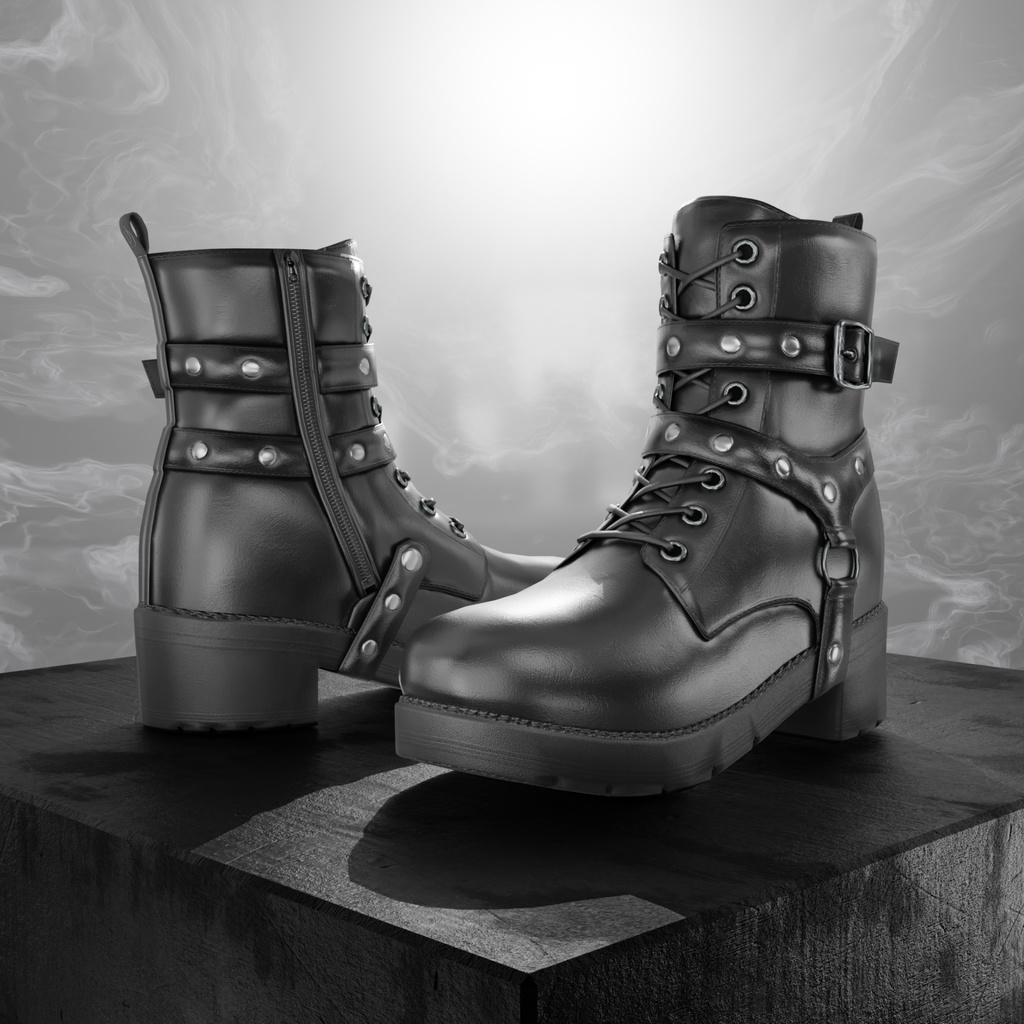 OD Ankle Boots Techwear | Rangers Techwear | Shoes | 3D Asset | Commercial/Personal License