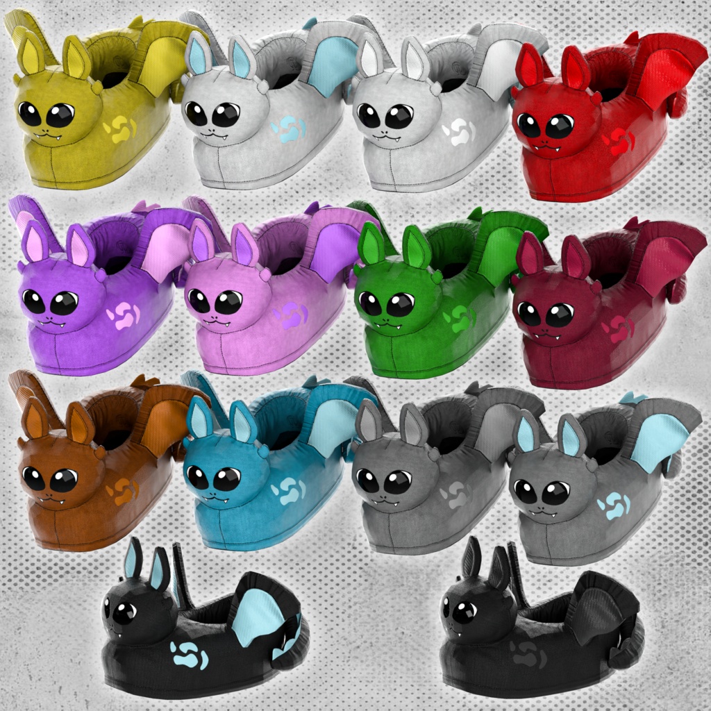 OD ドラゴネット スリッパ | シューズ | ふわふわ | 3D アセット | 商用/個人ライセンス