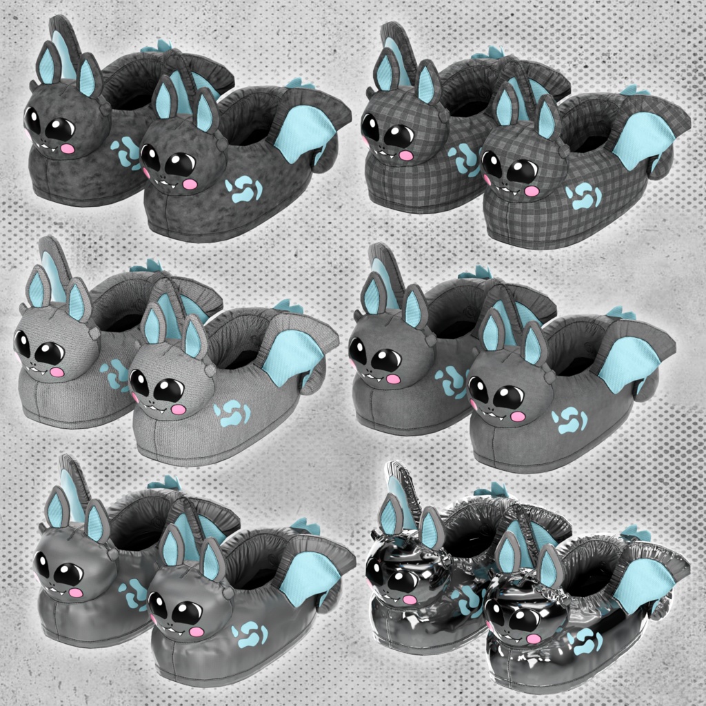 OD ドラゴネット スリッパ | シューズ | ふわふわ | 3D アセット | 商用/個人ライセンス