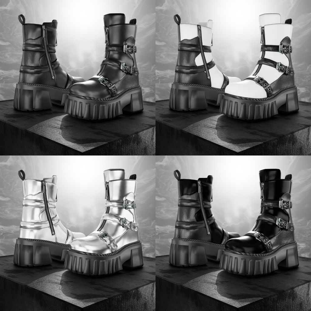 ODコンバットストラップブーツ|レンジャーズテックウェア|シューズ|3Dアセット|商用/個人ライセンス