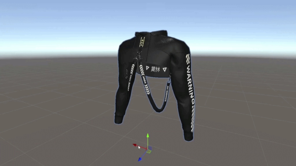 OD Crop Hoodie Techwear | ベリーフーディー | シュラッグ風フーディー | 衣装 | 3Dアセット | 商用・個人利用ライセンス