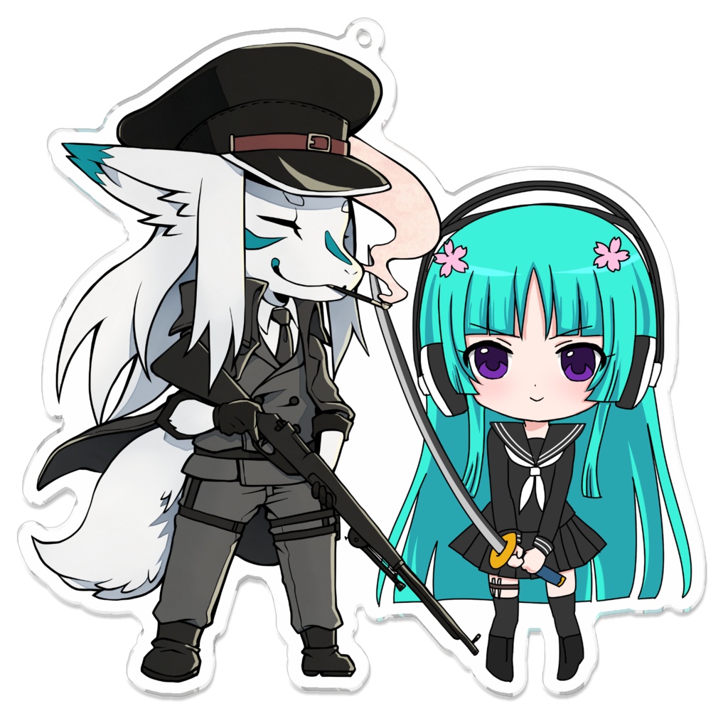 オトギリ＆シロミ　アクリルキーホルダー