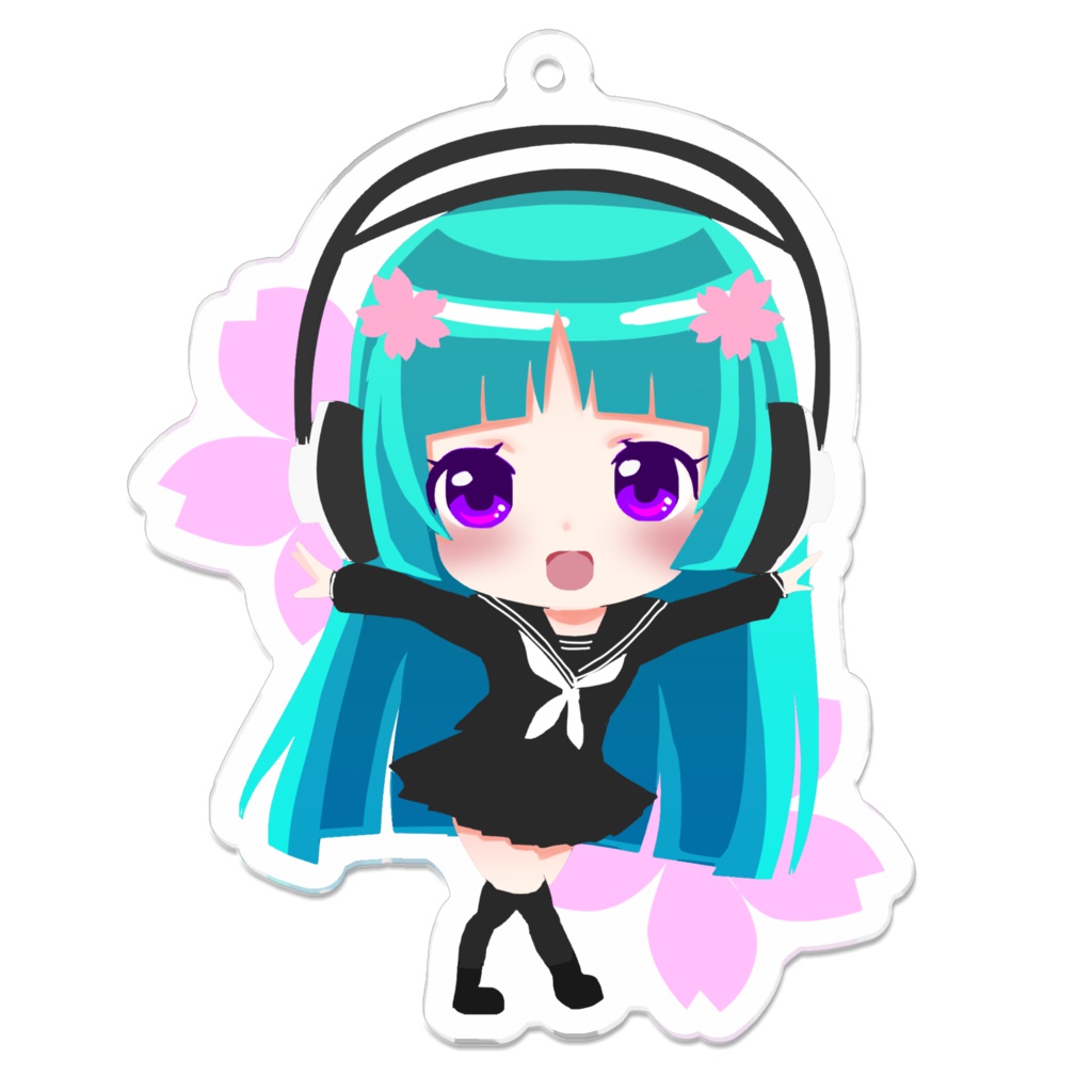 シロミ　アクリルキーホルダー（主線無し）