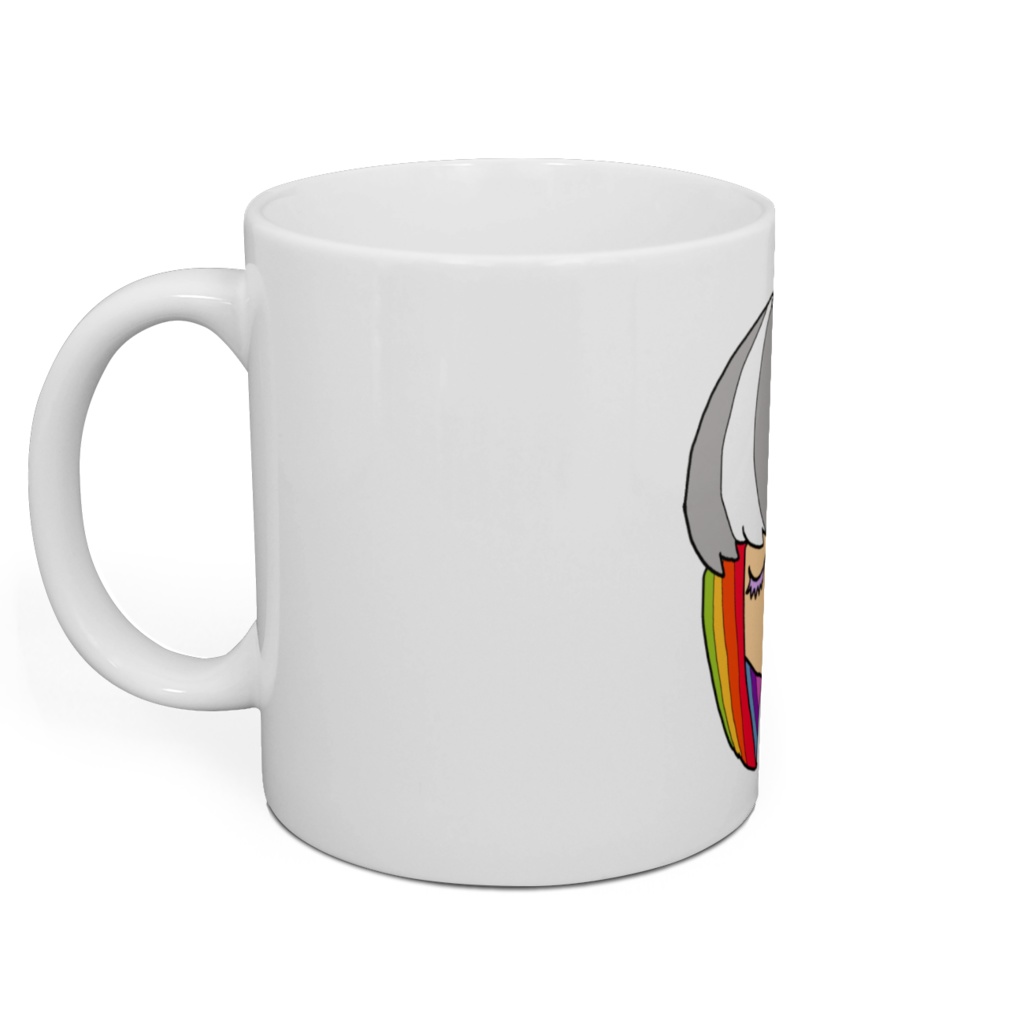 虹色の髪🌈🌈 マグカップ