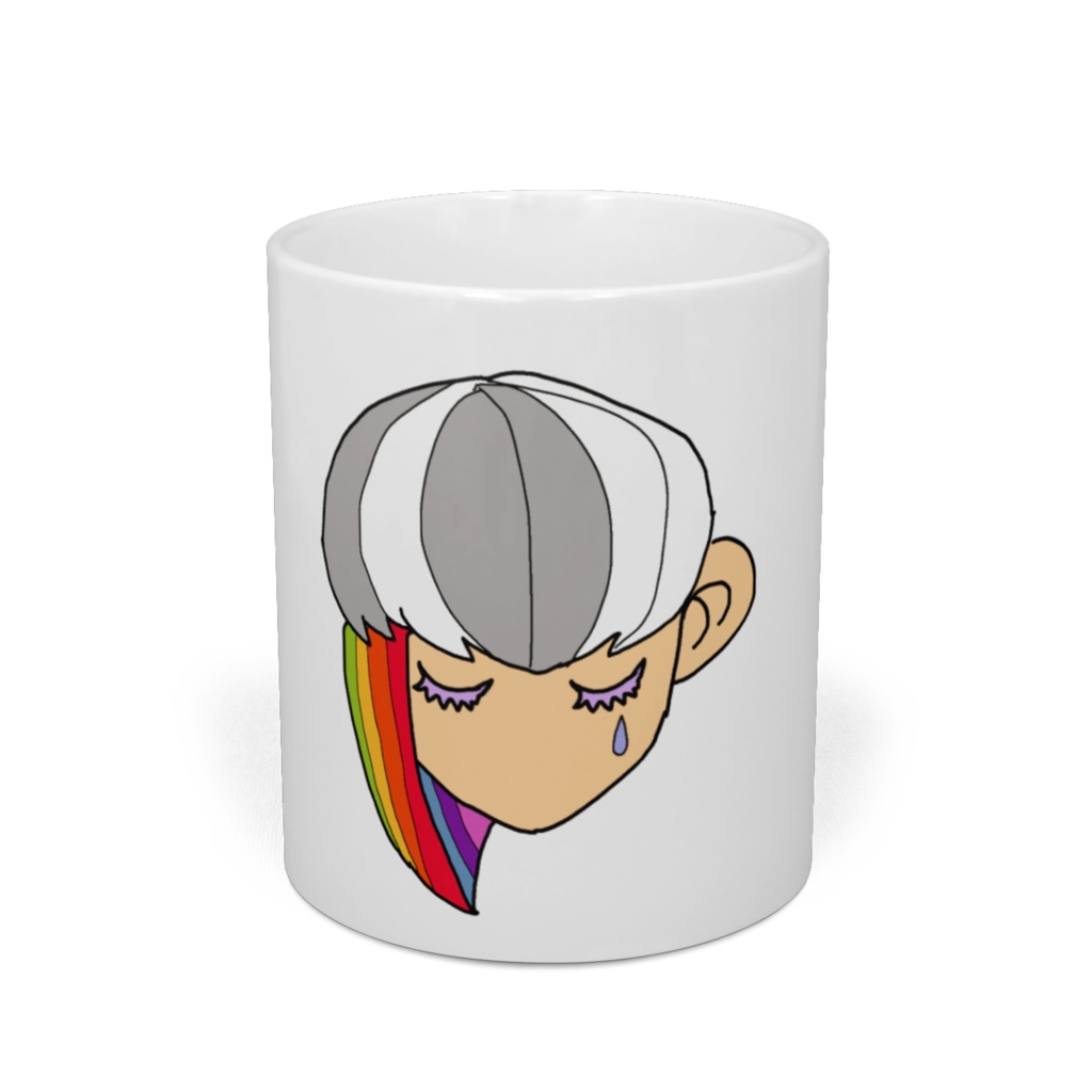 虹色の髪🌈🌈 マグカップ