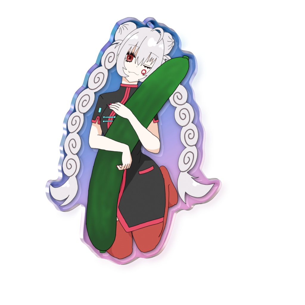 健音テイ チャイナドレス風 アクリルキーホルダー