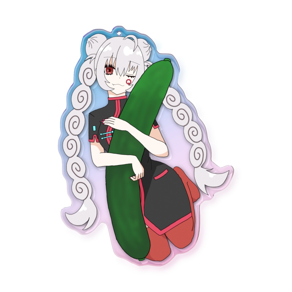 健音テイ　チャイナドレス風　アクリルキーホルダー