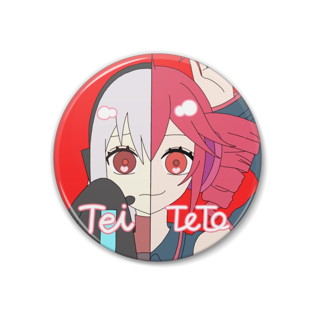 健音テイ＆重音テト　缶バッジ