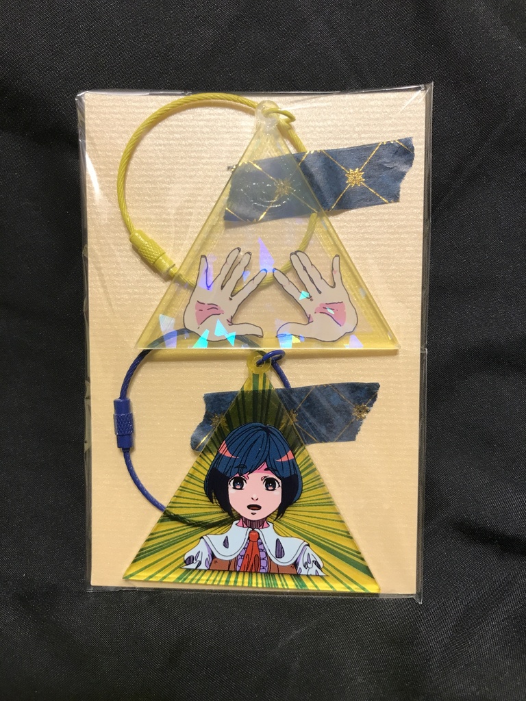 解体アクリルキーホルダー(あざみ+手)