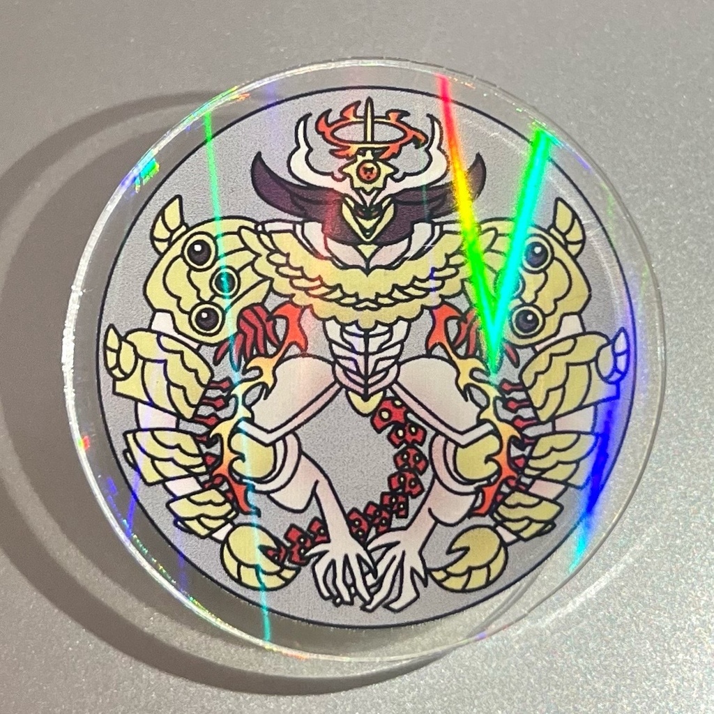 上帝アクリルバッジ（第二形態）