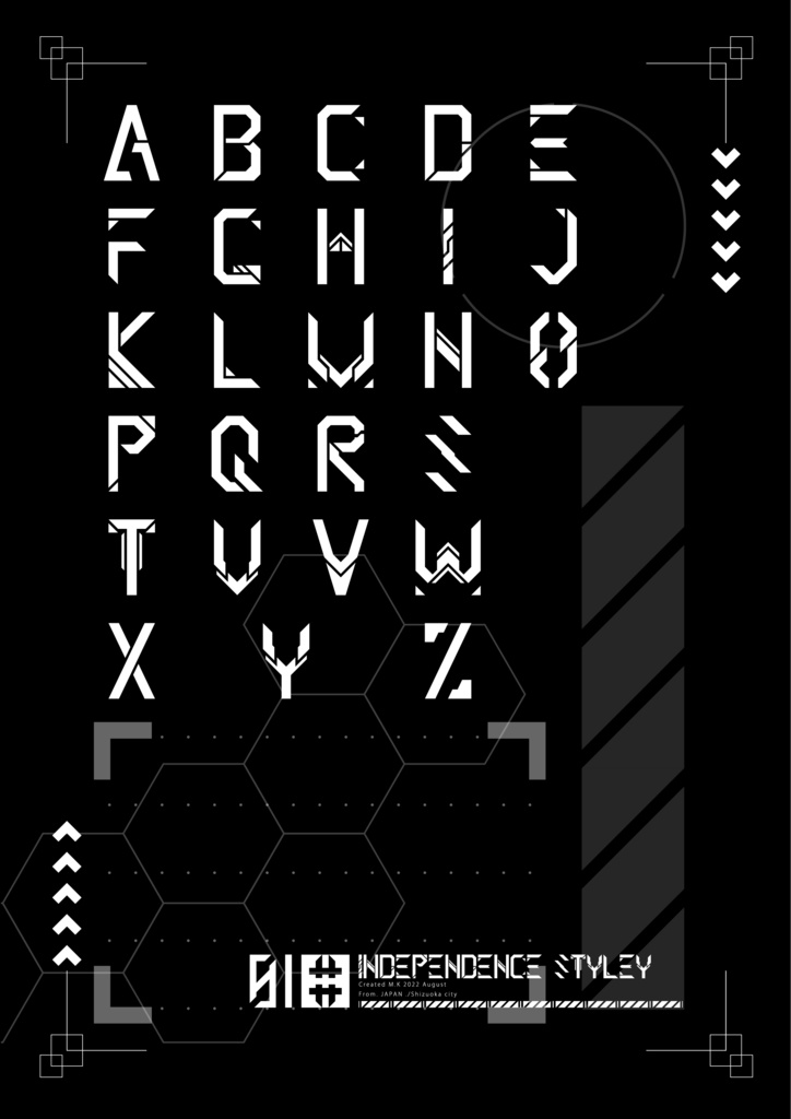 [フォントパック] IX-Font Vol.1 - xhi-_qhi Art Lab. - BOOTH