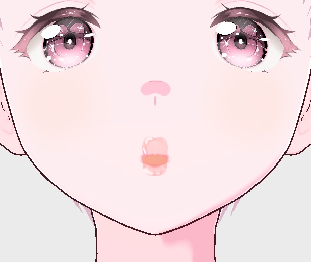 粉色口红 ROSE LIPSTICK【VRoid】ピンクの口紅