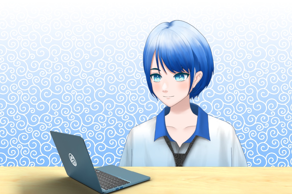 配信用ノートPC素材 全8色