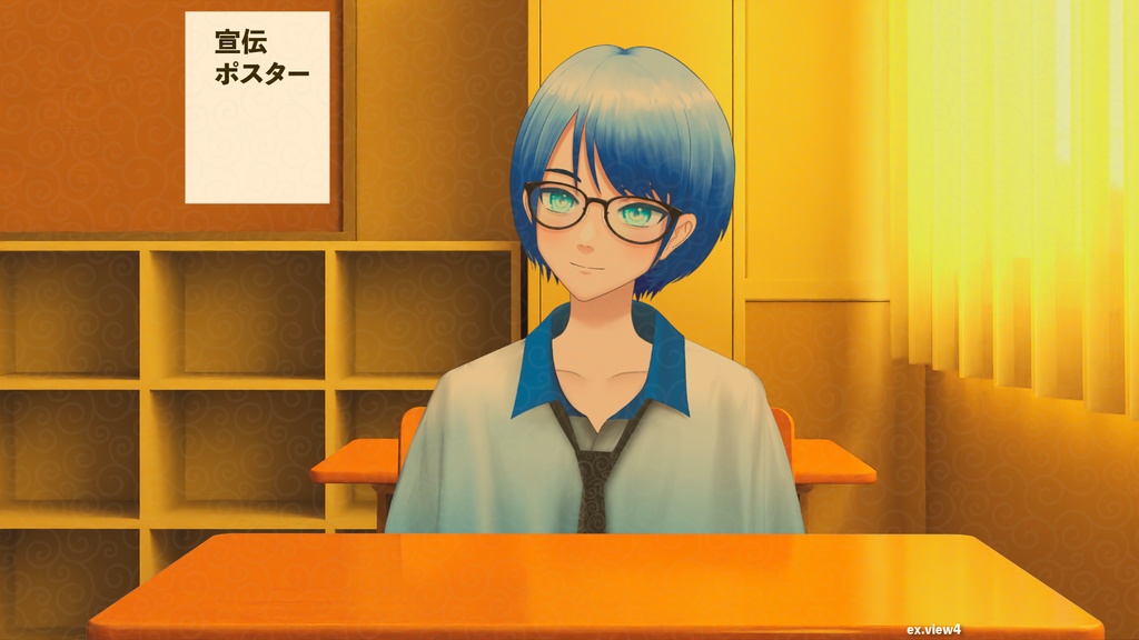 配信用教室素材(Japanese classroom Assets)