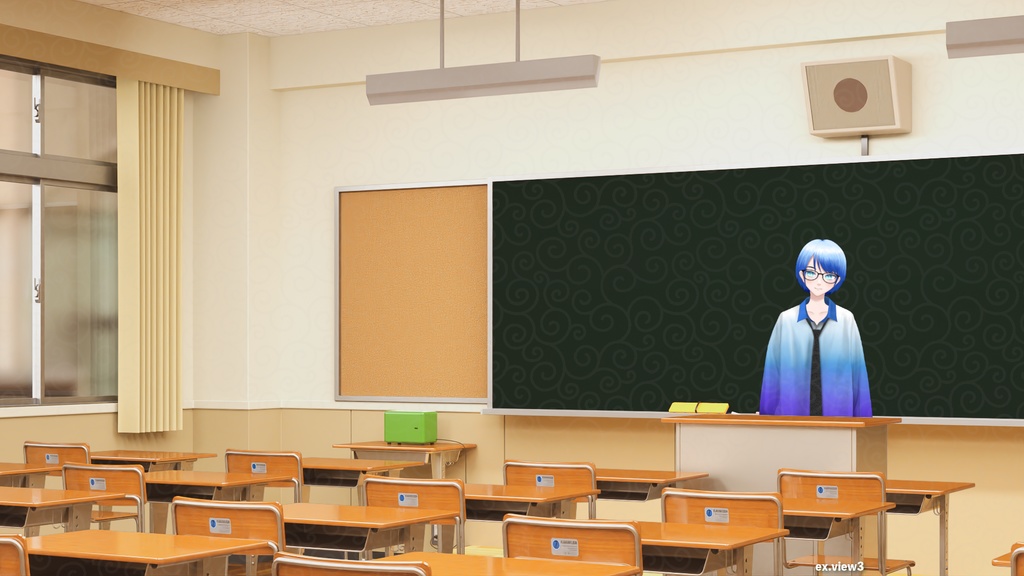 配信用教室素材(Japanese classroom Assets)