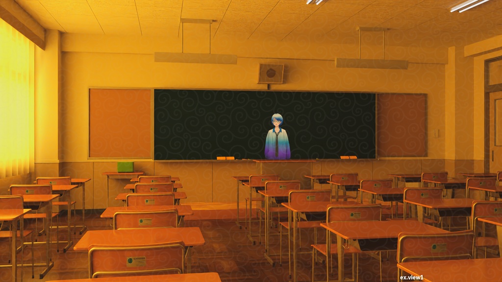 配信用教室素材(Japanese classroom Assets)