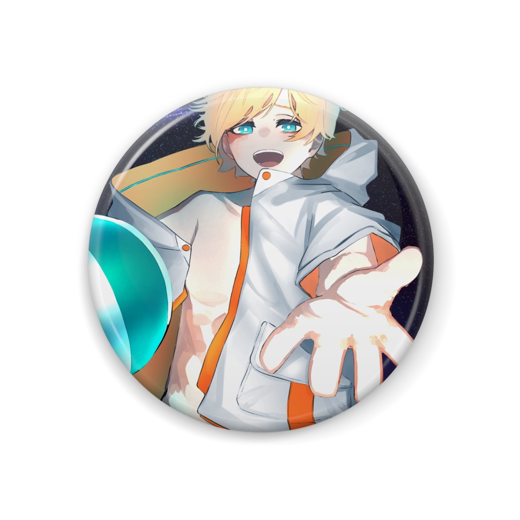 缶バッジ-水着パーカー- ver.2022夏 (illust:ひつじたん)