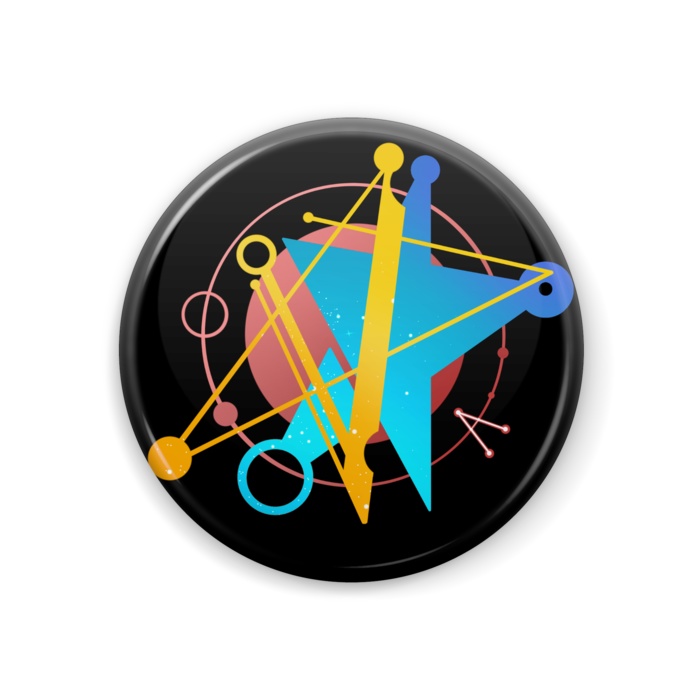 缶バッジ-シンボルマーク- (design:ひつじたん)