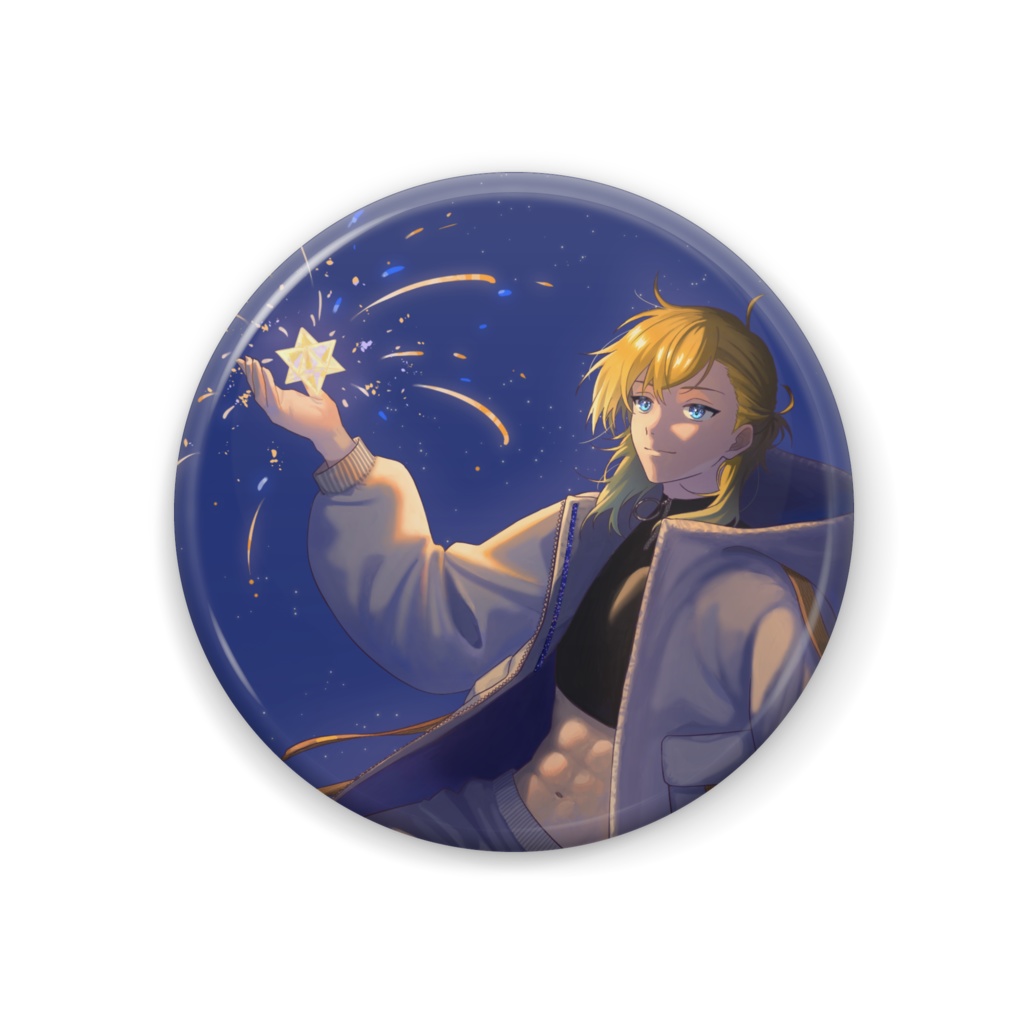 缶バッチ(44mm) 5周年キービジュアルver (illust:ねねママ)