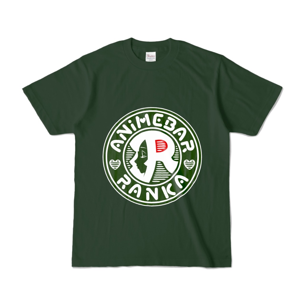 RANKA_Tシャツ_ロゴ表のみ（濃緑）