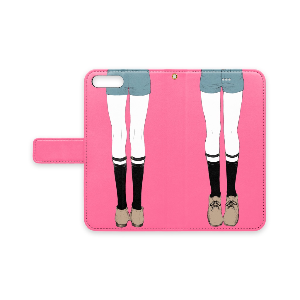 少年のおみあしiPhoneケース（ピンク）