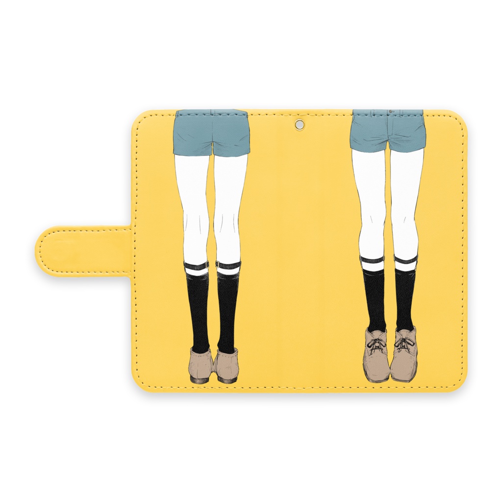 少年のおみあしAndroidケース（黄）