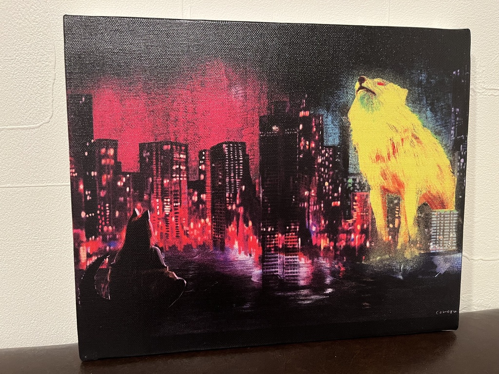 狼赫まかみ キャンバスアート