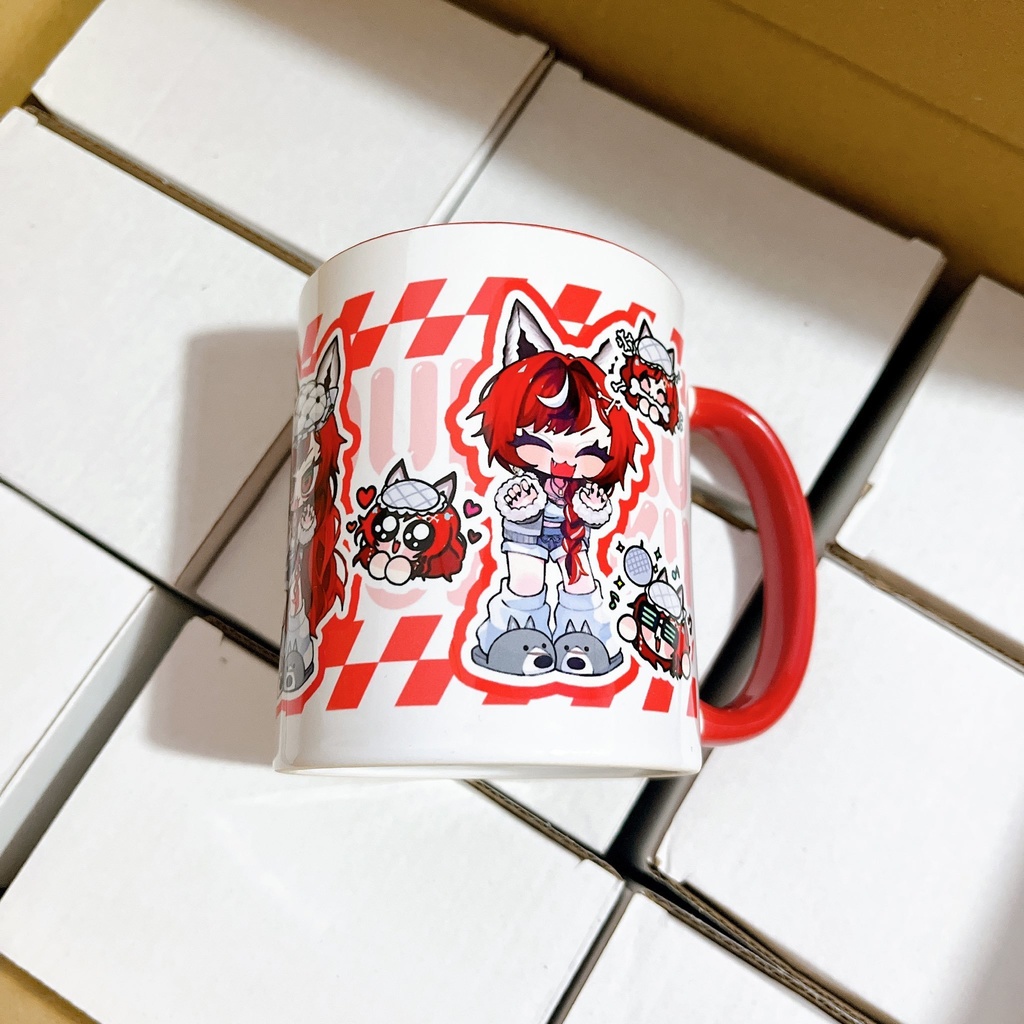 狼赫まかみ部屋着衣装マグカップ