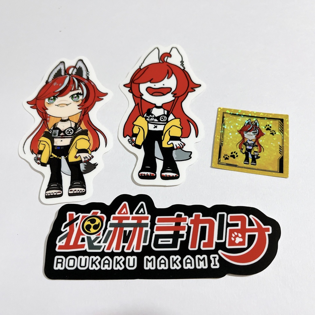 狼赫まかみステッカー各種