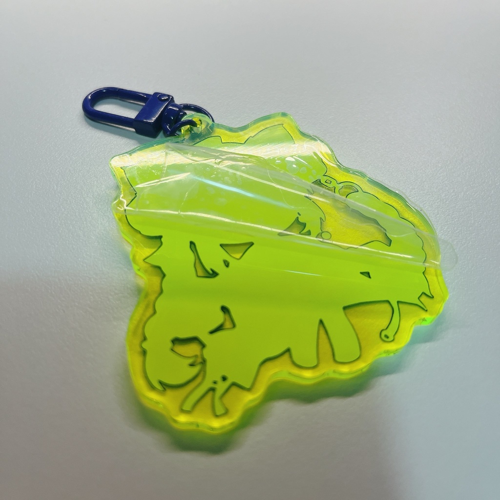 狼赫まかみ金箔アクリルお守り