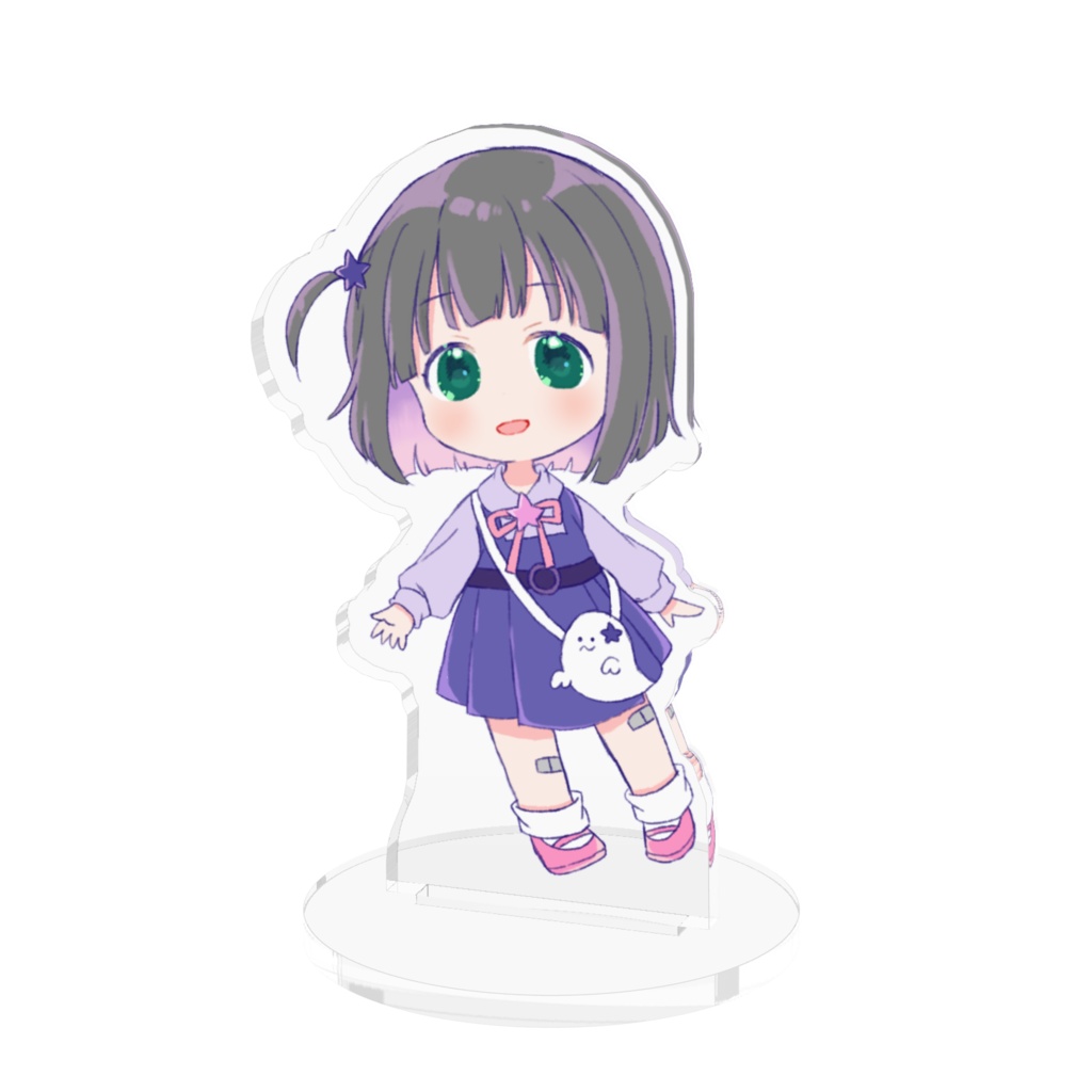 ほわほわ暗闇ノコアクリルスタンド【70×70mm】